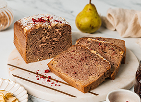 Pear & Raspberry Bread