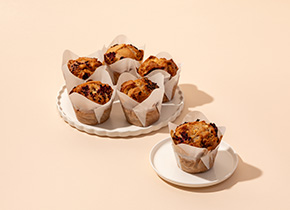 Raspberry & White Choc Muffin