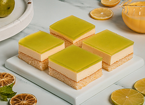 Citrus Sponge Cheesecake Tray