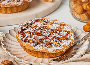 White Choc & Pecan Tart