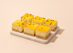 Lemon & Passionfruit Cheesecake Slice