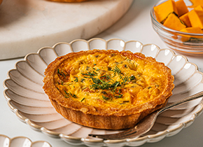 Pumpkin & Chive Quiche