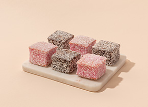 Choc & Raspberry Lamingtons 5cm