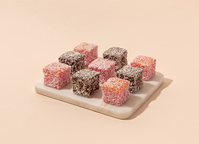 Choc & Raspberry Lamingtons 4cm